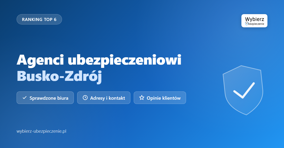 agenci ubezpieczeniowi Busko-Zdrój - top biur i adresy