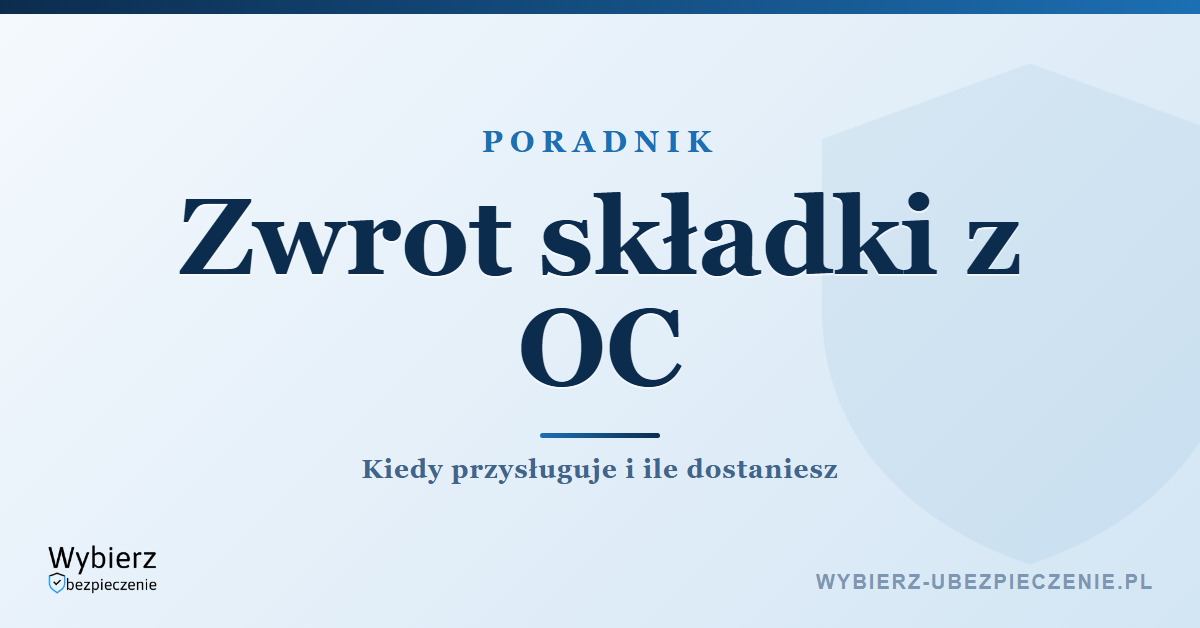 Zwrot składki z OC – kiedy przysługuje i ile dostaniesz zwrotu