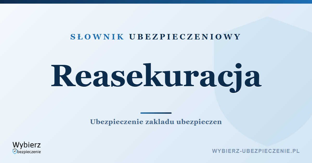 Reasekuracja – co to jest, słownik pojęć ubezpieczeniowych
