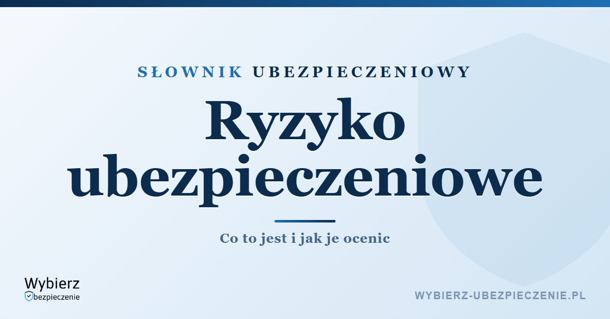 Ryzyko ubezpieczeniowe – co to jest, słownik pojęć ubezpieczeniowych
