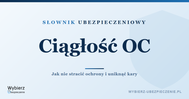 Ciągłość ubezpieczenia OC – wznowienie polisy i kara za przerwę