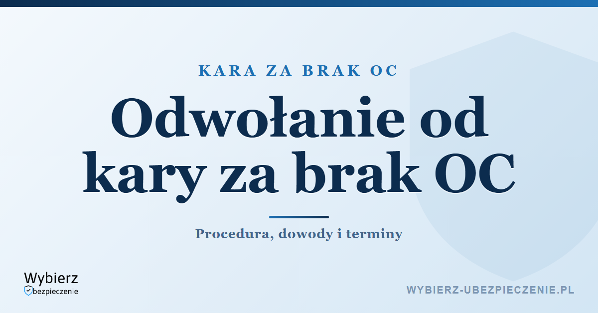Jak odwołać się od kary za brak OC – wezwanie z UFG