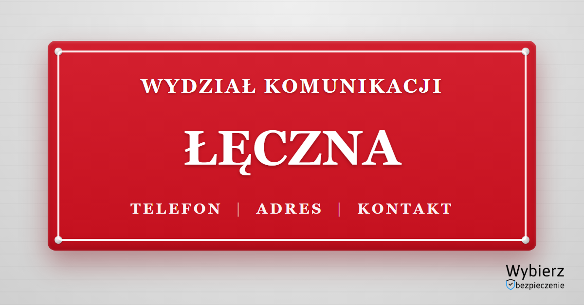 wydział komunikacji Łęczna telefon adres kontakt