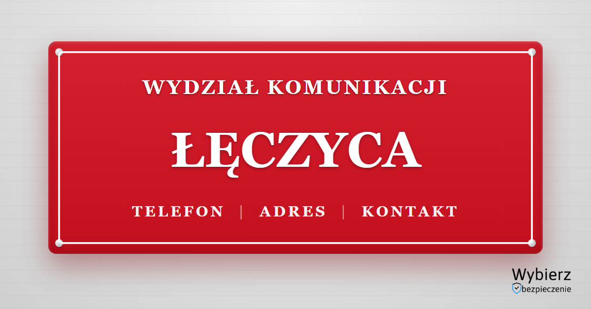 wydział komunikacji Łęczyca telefon adres kontakt