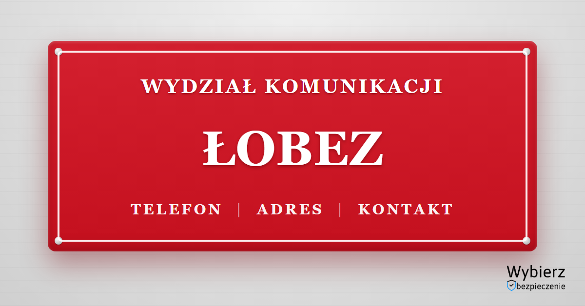 wydział komunikacji Łobez telefon adres kontakt