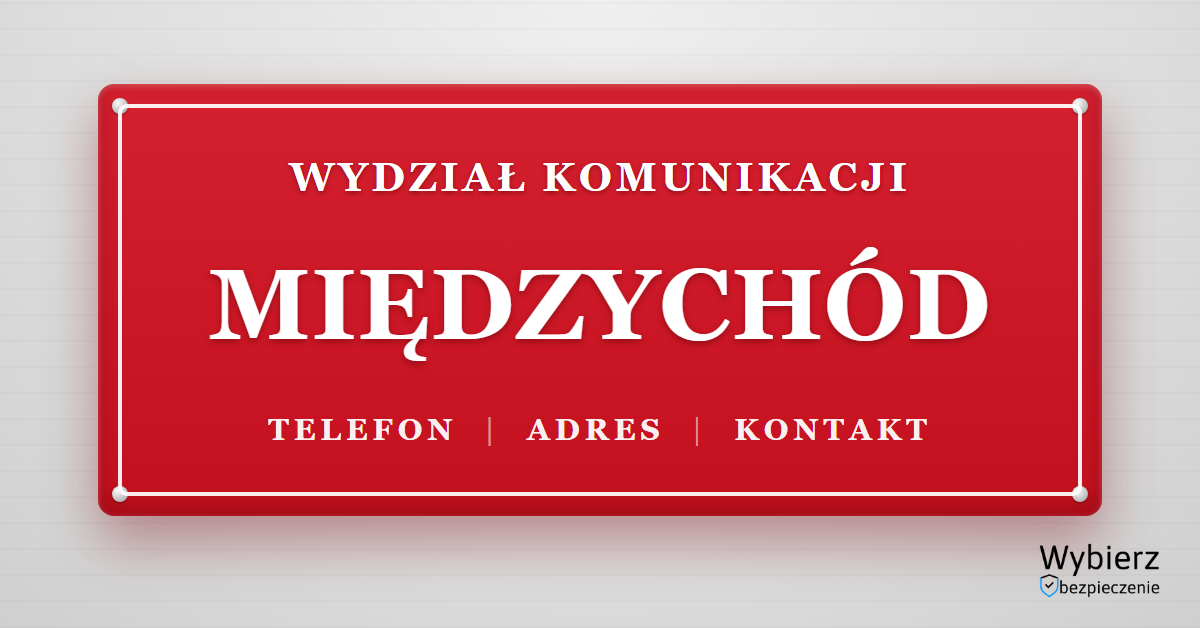 wydział komunikacji Międzychód telefon adres kontakt