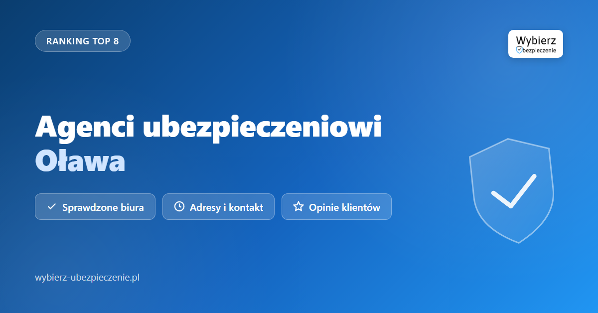 agenci ubezpieczeniowi Oława - top biur i adresy