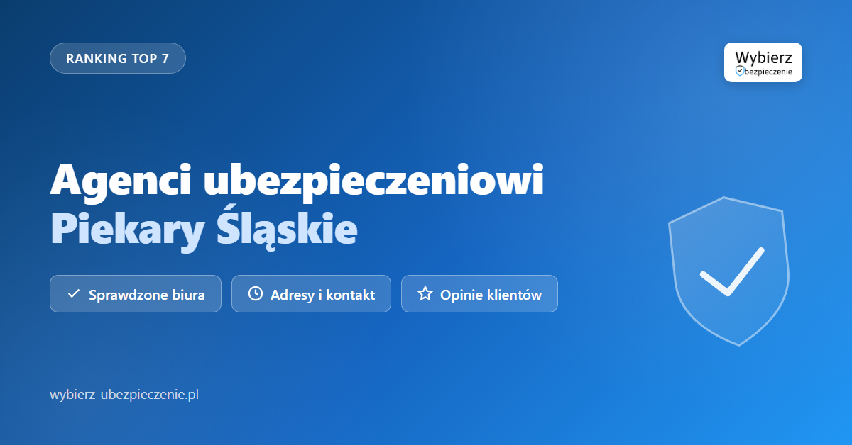 agenci ubezpieczeniowi Piekary Śląskie - top biur i adresy
