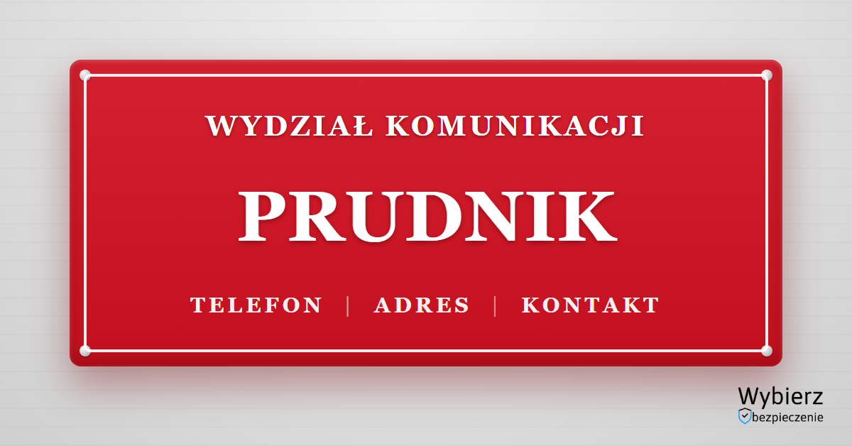 wydział komunikacji Prudnik telefon adres kontakt